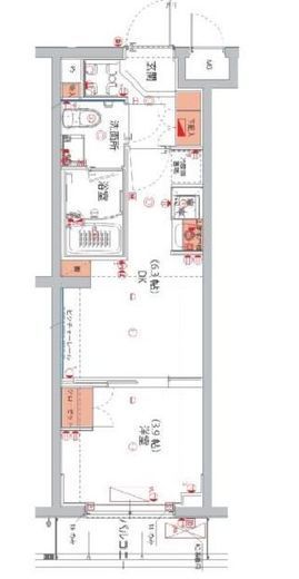 ハーモニーレジデンス武蔵小杉フォレストスクエア 311 間取り図