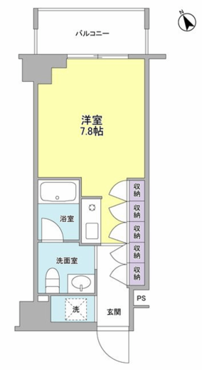セントラル白楽 313 間取り図