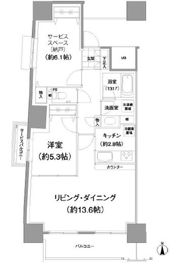 イストワール 801 間取り図