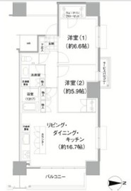 イストワール 406 間取り図