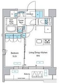 プレディアコート三軒茶屋 804 間取り図