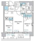 プレディアコート三軒茶屋 803 間取り図