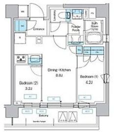 プレディアコート三軒茶屋 803 間取り図