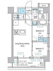 プレディアコート三軒茶屋 802 間取り図