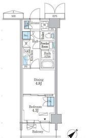 パークアクシス品川南大井パークフロント 329 間取り図