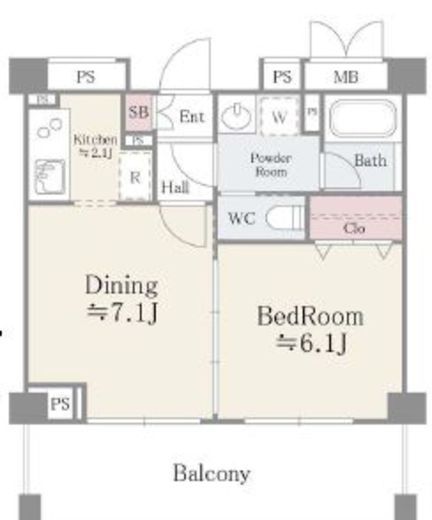 フォリアージュ青葉台 301 間取り図
