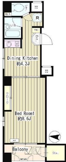 リメール三鷹 404 間取り図