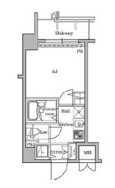 レジディア広尾2 1005 間取り図