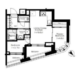 パークコート恵比寿 6階 間取り図