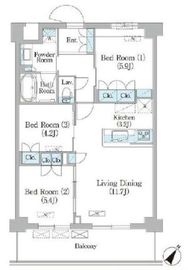 NIIYA平和台 103 間取り図
