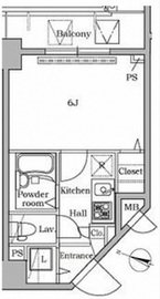 レジディア広尾2 1103 間取り図