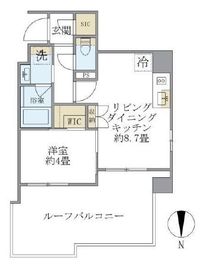 プラティーク目白 801 間取り図