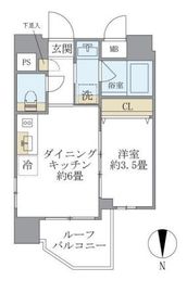 プラティーク目白 802 間取り図