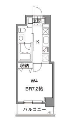カスタリア中目黒 402 間取り図