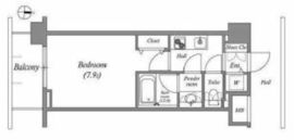 エミリブ下落合 407 間取り図