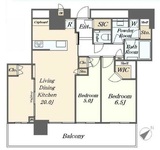 ミッドタワーグランド 14階 間取り図