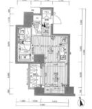 日神デュオステージ浅草松が谷 14階 間取り図