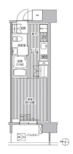 セントラーレ新城 1202 間取り図