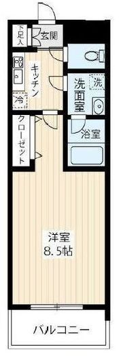 アルコバレーノ武蔵小杉Ⅱ 5階 間取り図