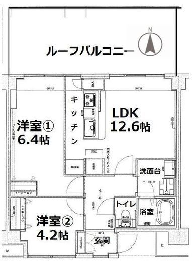 シティコート目黒 601 間取り図