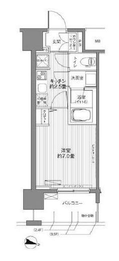 センテニアル王子神谷 2階 間取り図