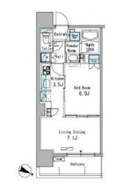 パークアクシス東十条 604 間取り図