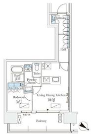 ロイヤルパークス有明 727 間取り図