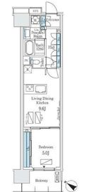 ロイヤルパークス有明 815 間取り図