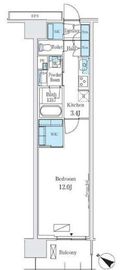 ロイヤルパークス有明 811 間取り図