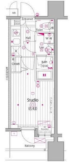 グランド・ガーラ川崎 11階 間取り図