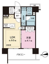 サンクレイドル上野2 6階 間取り図