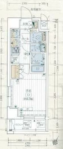 エステムコート横濱大通り公園 2階 間取り図