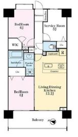 ルピナス横浜西グランファスト 2階 間取り図