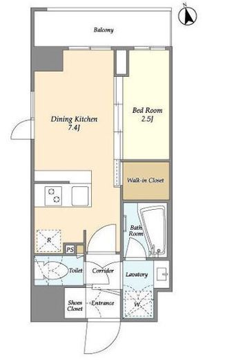 La Douceur志茂 (ラドゥセール志茂) 408 間取り図