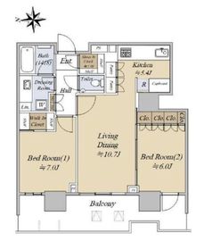 HARUMI FLAG SKYDUO PARK VILLAGE (晴海フラッグ スカイデュオ パークヴィレッジ) 18階 間取り図