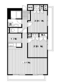 グランドヒルズ横浜 701 間取り図