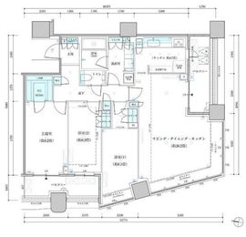 パークタワー勝どきミッド/サウス 45階 間取り図