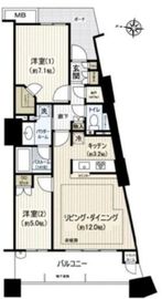 ザ・タワー＆パークス田園都市溝の口 16階 間取り図