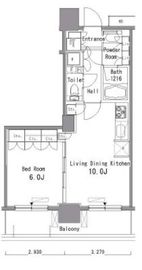 パークアクシス東十条 1302 間取り図