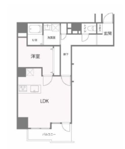 ポルトボヌール 6階 間取り図
