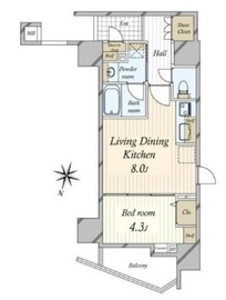 ヴァースクレイシアIDZ千代田岩本町 9階 間取り図