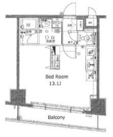 ラ・ヴェーヌ 4階 間取り図