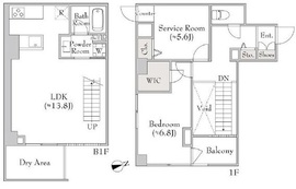 ミリアレジデンス白金台 104 間取り図