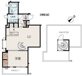 BIT代々木公園RAVENNA (ビット代々木公園ラヴェンナ) 5階 間取り図
