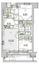 バウス新中野 701 間取り図