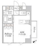 LUMIEC SANGENJAYA (ルミーク三軒茶屋) 1101 間取り図