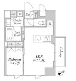 LUMIEC SANGENJAYA (ルミーク三軒茶屋) 1101 間取り図