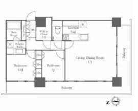 リエトコートアルクスタワー 10階 間取り図