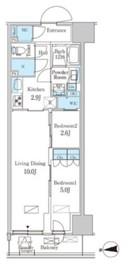 パークアクシス品川天王洲アイル 503 間取り図