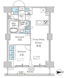パークアクシス品川天王洲アイル 720 間取り図